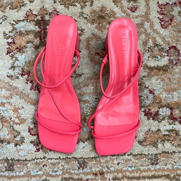 Princess Polly Billini Yazmin 2.0 Watermelon Pink Strappy Heeled Sandals 8 - Picture 6 of 7